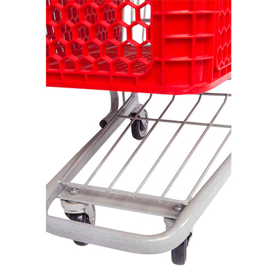 High Quality Customizable Half Plastic Foldable Shopping Trolley Cart
