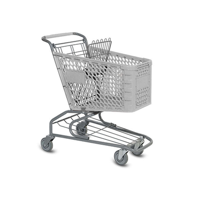 High Quality Customizable Half Plastic Foldable Shopping Trolley Cart