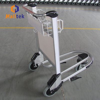 Aluminum Alloy Airport Luggage Baggage Trolley Cart For Airport