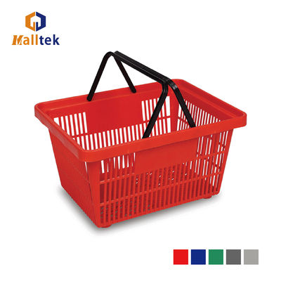 Double Handle Shopping Basket For Convenient Retail Shopping