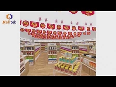 90KG Loading Supermarket Gondola Shelving Display Racks