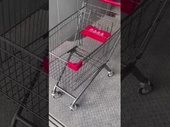 Trolley de compras de novo estilo de estilo europeu revestido de liga de tungstênio