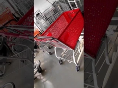 100L - 200L Trolley de meio plástico do supermercado