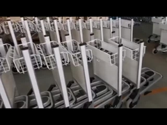 Trolley de bagagem de aeroporto de 3 rodas de 250 kg liga de alumínio com freio automático